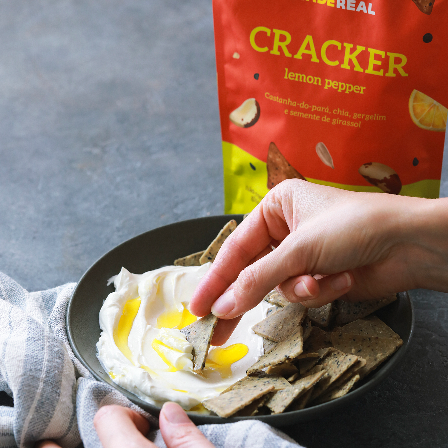 Cracker Lemon Pepper - 150g
