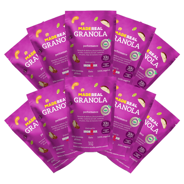 Kit IronMan Granola Performance Pocket 30g - 10 unidades