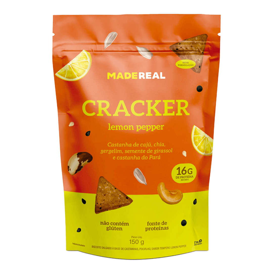 Cracker Lemon Pepper - 150g