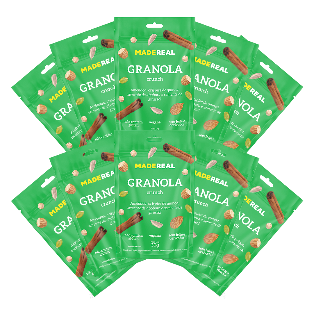 Kit Granola Crunch Pocket 30g - 10 unidades